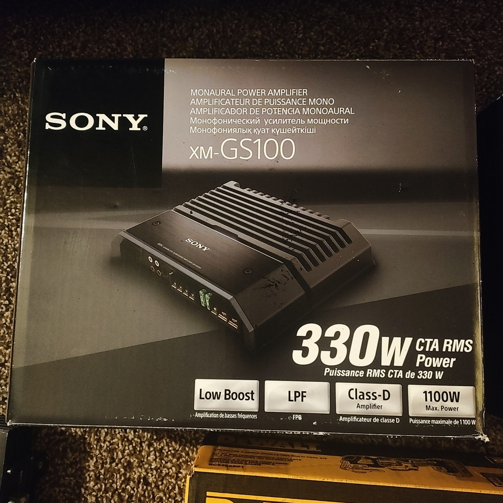 Sony Black Car Amplifier for Superior Sound